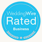WeddingWire Rated Business